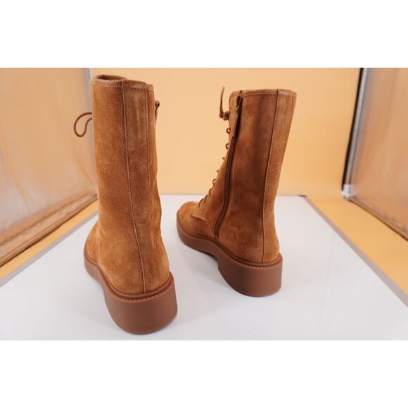 Vince Kegan Brown Suede Leather Chelsea Ankle Boots SZ 11 New $450 Women's - Picture 8 of 10